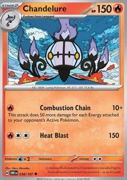 Chandelure - Obsidian Flames (Uncommon) [OBF-038] Image principale du produit