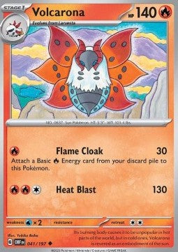 Volcarona - Obsidian Flames (Uncommon) [OBF-041] Image principale du produit