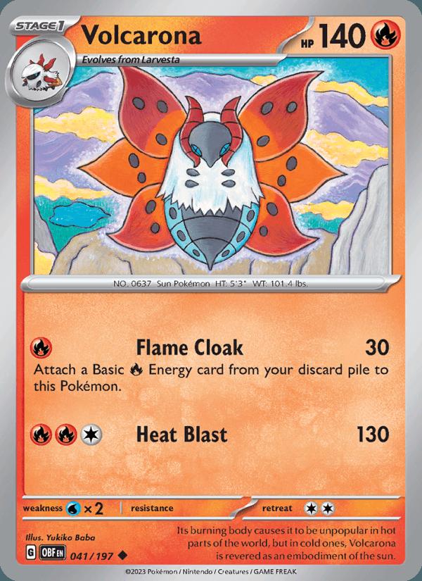 Volcarona - Obsidian Flames (Uncommon) [OBF-041] Hoofdafbeelding