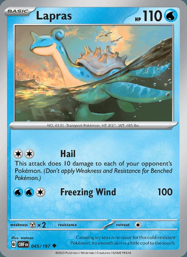 Lapras - Obsidian Flames (Uncommon) [OBF-045] Hoofdafbeelding