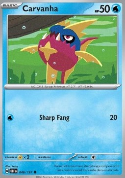 Carvanha - Obsidian Flames (Common) [OBF-046] Hover Image