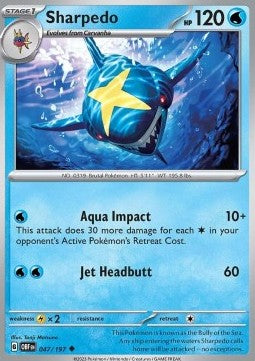Sharpedo - Obsidian Flames (Uncommon) [OBF-047] Main image