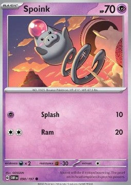 Spoink - Obsidian Flames (Common) [OBF-090] Hover Image