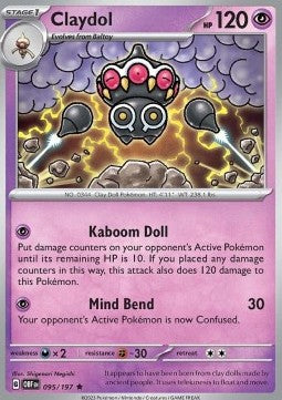 Claydol - Obsidian Flames (Rare) [OBF-095] Hover Image