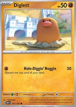 Diglett - Obsidian Flames (Common) [OBF-103] Hover Image