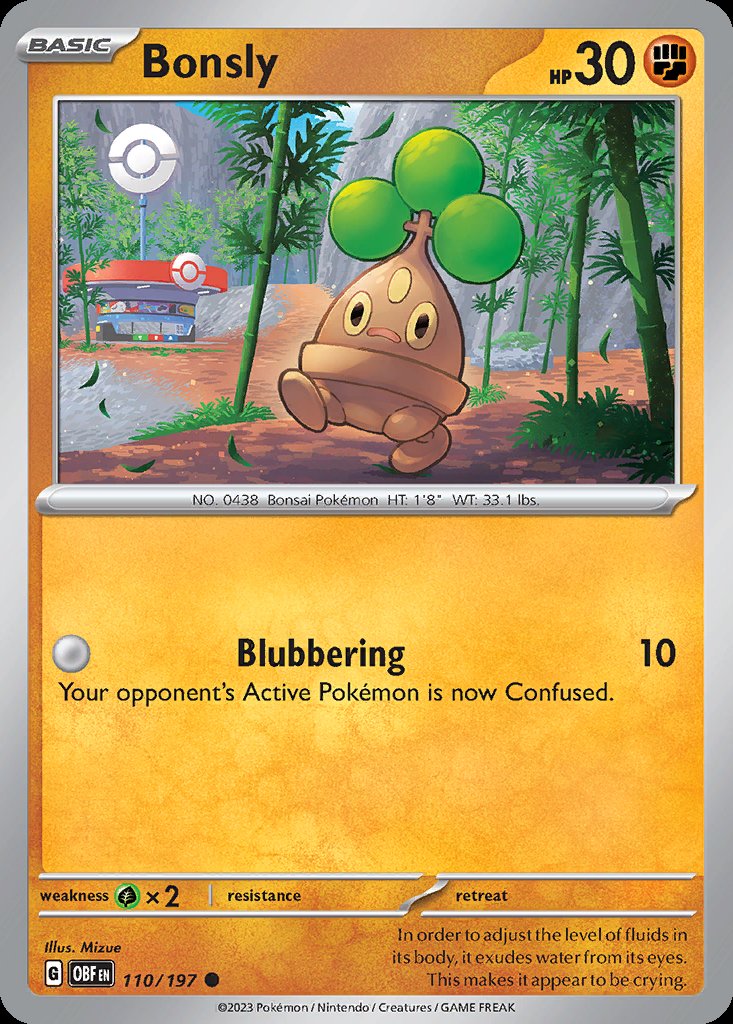 Bonsly - Obsidian Flames (Common) [OBF-110] Image principale du produit