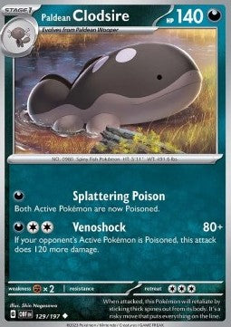 Paldean Clodsire - Obsidian Flames (Uncommon) [OBF-129] Hover Image