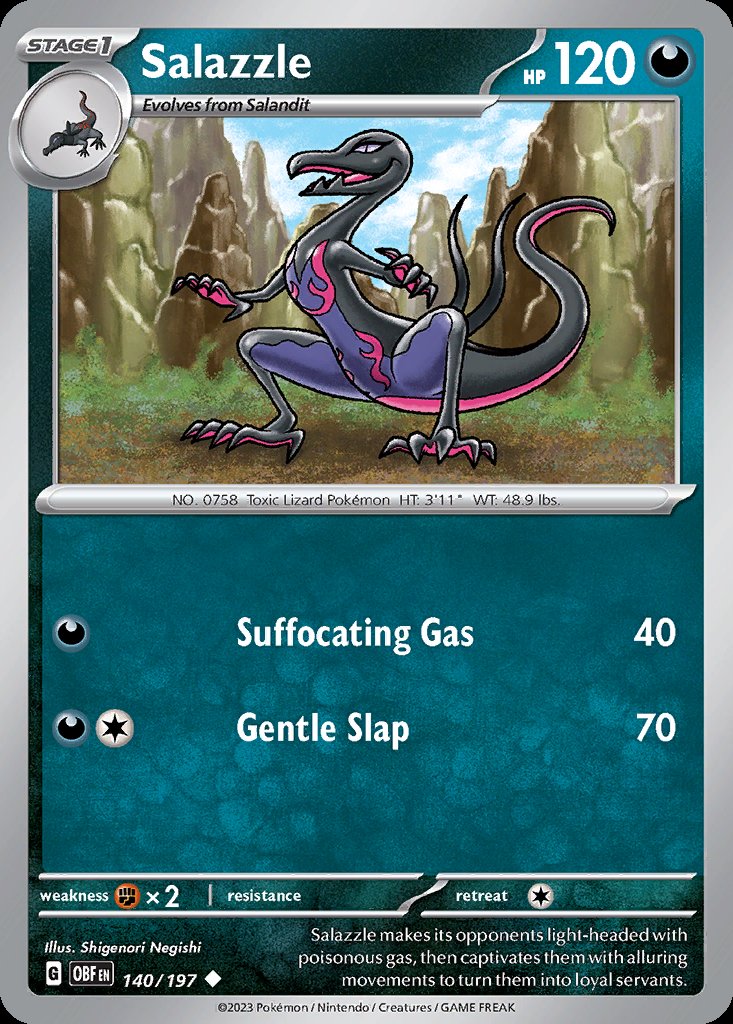 Salazzle - Obsidian Flames (Uncommon) [OBF-140] Immagine principale del prodotto