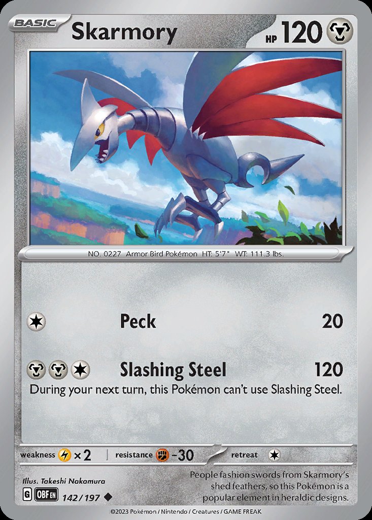 Skarmory - Obsidian Flames (Uncommon) [OBF-142] Main image