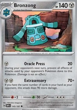 Bronzong - Obsidian Flames (Uncommon) [OBF-145] Image principale du produit