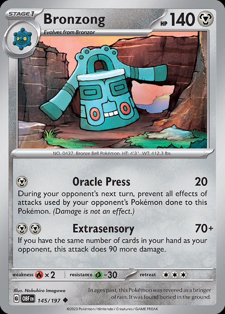 Bronzong - Obsidian Flames (Uncommon) [OBF-145] Image principale du produit