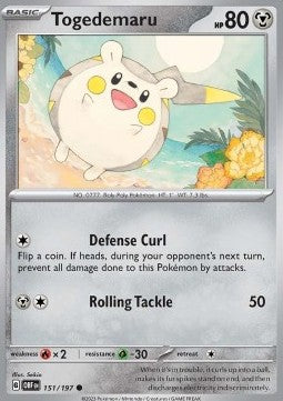 Togedemaru - Obsidian Flames (Common) [OBF-151] Imagen principal del producto