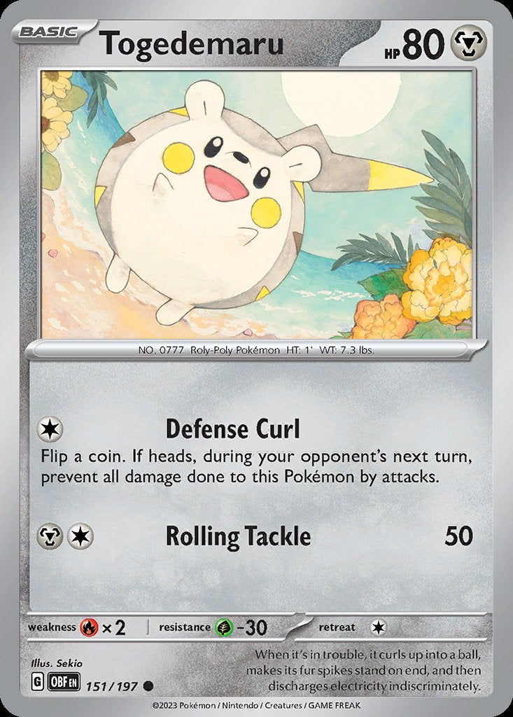 Togedemaru - Obsidian Flames (Common) [OBF-151] Image principale du produit