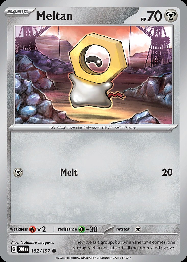 Meltan - Obsidian Flames (Common) [OBF-152] Image principale du produit