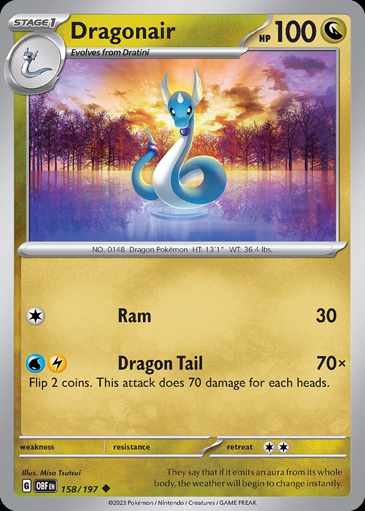 Dragonair - Obsidian Flames (Uncommon) [OBF-158] Immagine principale del prodotto