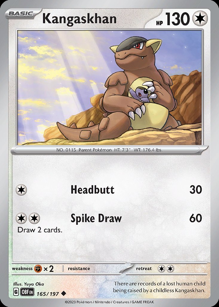 Kangaskhan - Obsidian Flames (Uncommon) [OBF-165] Image principale du produit
