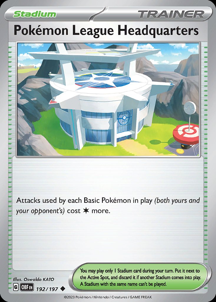 Pokémon League Headquarters - Obsidian Flames (Uncommon) [OBF-192] Hauptbild