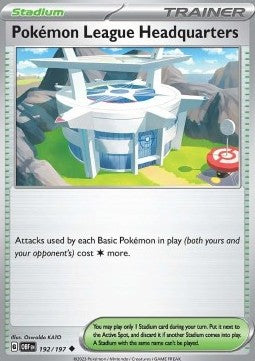 Pokémon League Headquarters - Obsidian Flames (Uncommon) [OBF-192] Hover Image