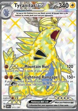 Tyranitar ex - Obsidian Flames (Ultra Rare) [OBF-211] Image principale du produit