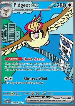 Pidgeot ex - Obsidian Flames (Special Illustration Rare) [OBF-225] Hover Image