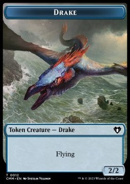 Drake Token (U 2/2) // Eldrazi Spawn Token (C 0/1) - Commander Masters: Extras (Token) [XCMM-T 12/3]