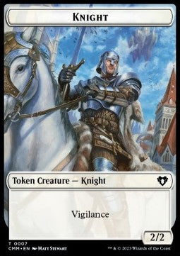 Knight Token (W 2/2 Vigilance) // Servo Token (A 1/1) - Commander Masters: Extras (Token) [XCMM-T 7/45] Hoofdafbeelding