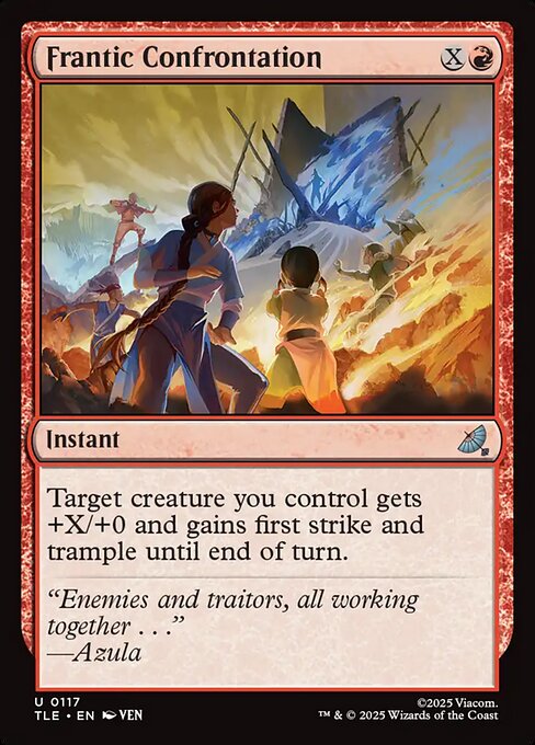 Frantic Confrontation – Magic: The Gathering | Avatar: The Last Airbender: Eternal (TLE-117) Magic: The Gathering card