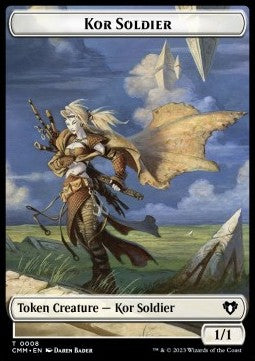 Kor Soldier Token (W 1/1) // Servo Token (A 1/1) - Commander Masters: Extras (Token) [XCMM-T 8/45] Main image