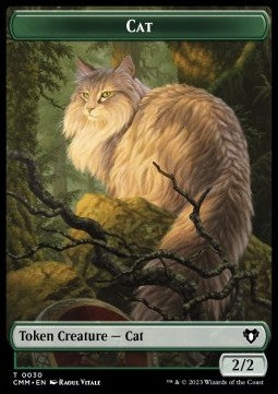 Cat Token (G 2/2) // The Monarch - Commander Masters: Extras (Token) [XCMM-T 30/50] Hoofdafbeelding