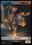 Elemental Token (UR 4/4) // Treasure Token - Commander Masters: Extras (Token) [XCMM-T 37/48]