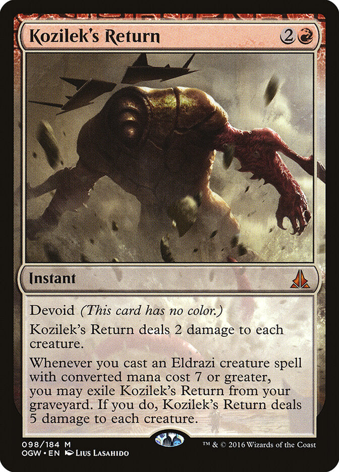 Magic-kaart Kozilek's Return OGW-98 uit Oath of the Gatewatch (Mythic) Imagen principal del producto
