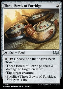 Three Bowls of Porridge - Wilds of Eldraine (Uncommon) [WOE-253] Hauptbild