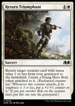 Return Triumphant - Wilds of Eldraine (Common) [WOE-26] Hauptbild