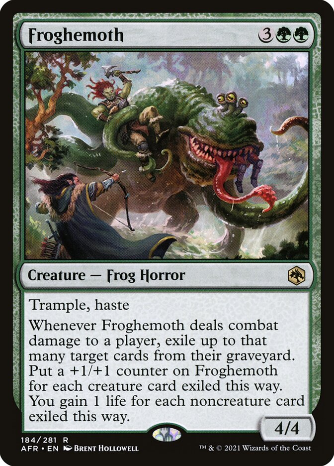 Magic-kaart Froghemoth AFR-184 uit Adventures in the Forgotten Realms (Rare)