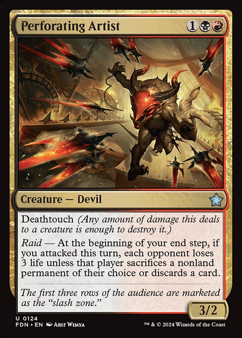 Perforating Artist – Magic: The Gathering Foundations (FDN-124) Magic: The Gathering card Imagen principal del producto