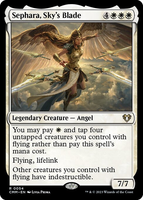 Sephara, Sky's Blade – Commander Masters (CMM-54) Magic: The Gathering card