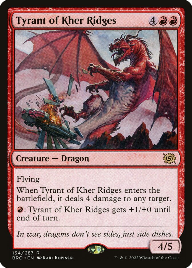 Tyrant of Kher Ridges - The Brothers' War (Rare) [BRO-154]