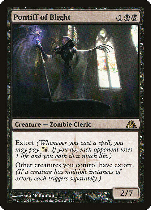 Pontiff of Blight – Dragon's Maze (DGM-27) Magic: The Gathering card
