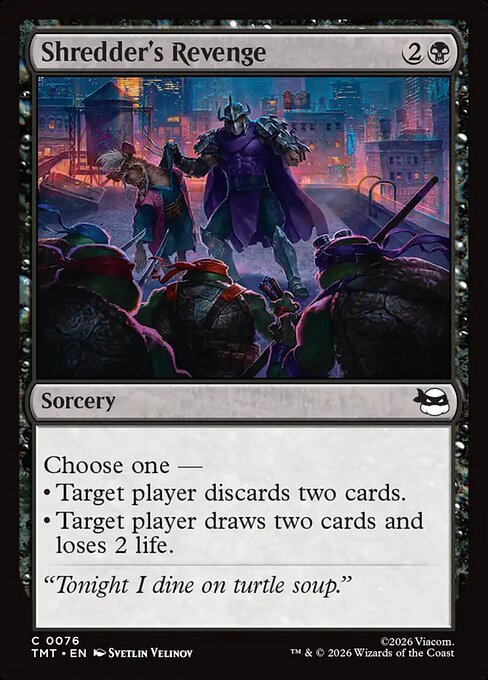 Shredder's Revenge – Teenage Mutant Ninja Turtles (TMT-76) Magic: The Gathering card