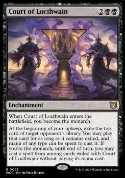 Court of Locthwain - Commander: Wilds of Eldraine (Rare) [WOC-23] Imagen principal del producto