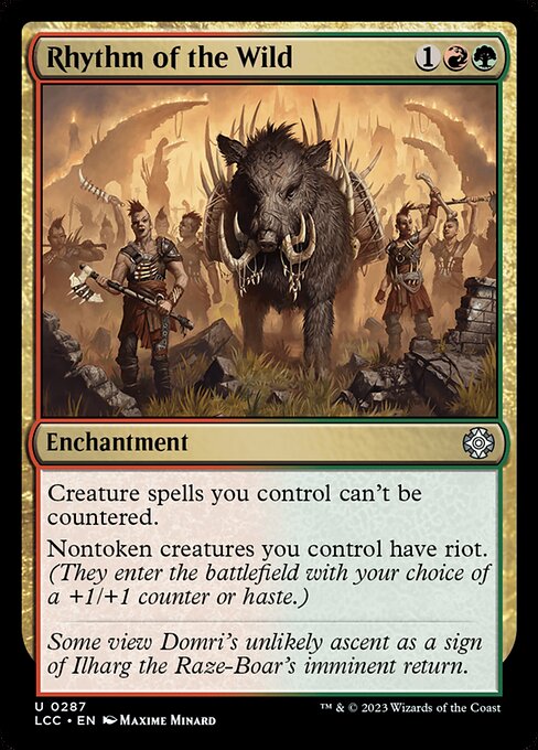 Rhythm of the Wild – Commander: The Lost Caverns of Ixalan (LCC-287) Magic: The Gathering card Main image