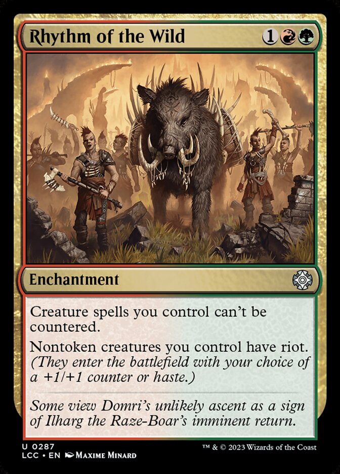 Magic-kaart Rhythm of the Wild LCC-287 uit Commander: The Lost Caverns of Ixalan (Uncommon)