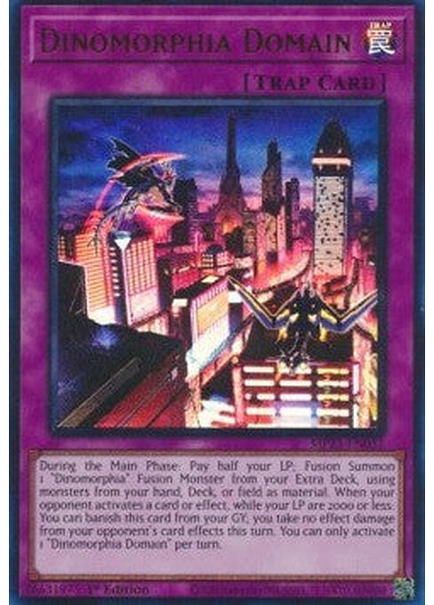 Dinomorphia Domain — 25th Anniversary Tin: Dueling Heroes Mega Pack (MP23-037) Yu-Gi-Oh! card Image principale du produit