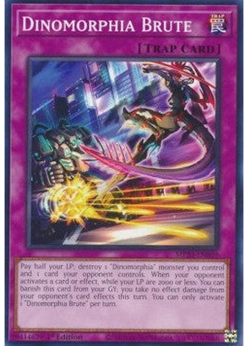 Dinomorphia Brute — 25th Anniversary Tin: Dueling Heroes Mega Pack (MP23-039) Yu-Gi-Oh! card Image principale du produit