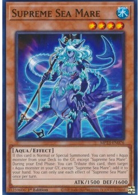 Supreme Sea Mare — 25th Anniversary Tin: Dueling Heroes Mega Pack (MP23-076) Yu-Gi-Oh! card Image principale du produit