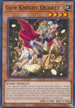 Gem-Knight Quartz - 25th Anniversary Tin: Dueling Heroes Mega Pack (Common) [MP23-123] Imagen principal del producto
