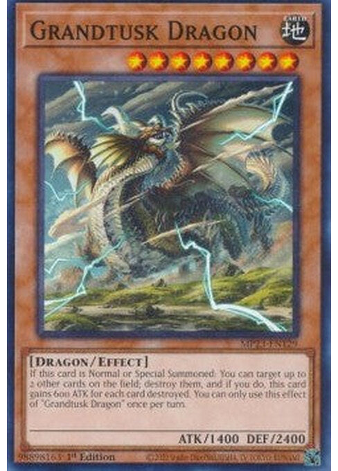 Grandtusk Dragon — 25th Anniversary Tin: Dueling Heroes Mega Pack (MP23-129) Yu-Gi-Oh! card Immagine principale del prodotto