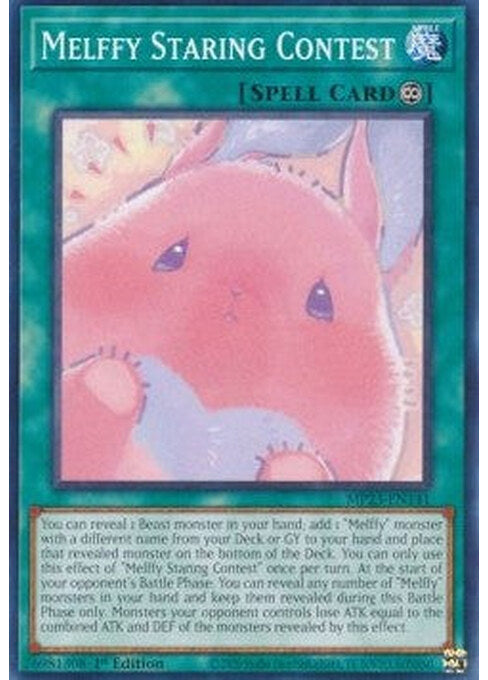 Melffy Staring Contest — 25th Anniversary Tin: Dueling Heroes Mega Pack (MP23-141) Yu-Gi-Oh! card Imagen principal del producto