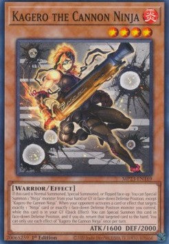 Kagero the Cannon Ninja - 25th Anniversary Tin: Dueling Heroes Mega Pack (Common) [MP23-169] Imagen principal del producto