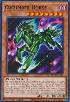 Cucumber Horse - 25th Anniversary Tin: Dueling Heroes Mega Pack (Common) [MP23-183] Imagen principal del producto